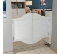 Porta divisoria a battente in legno, cerniere a chiusura automatica incluse, per decorazione di interni in bar e pub