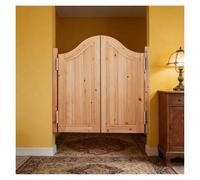 Porta divisoria battente in legno massello, porte battenti con chiusura automatica con cerniere, porta a mezza vita for cucina, ingresso negozio(W130xH90cm/51.2"x35.4")