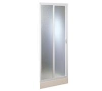 PORTA DOCCIA 130CM PARETE NICCHIA 1 LATO PVC CRILEX ACRILICO ANTA SCORREVOLE BOX