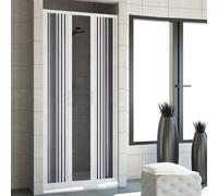 Porta doccia 140 CM in PVC mod. Vergine con apertura centrale