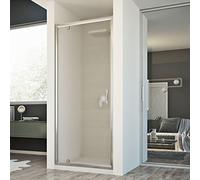 BOX CABINA DOCCIA NICCHIA PARETE PORTA A BATTENTE BAGNO CRISTALLO DA 67 A 102 CM