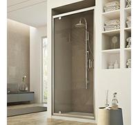 PORTA BOX DOCCIA NICCHIA CRISTALLO TRASPARENTE 6MM 1 ANTA BATTENTE 75 CM H185