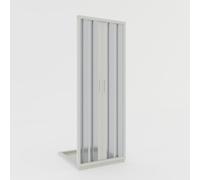 Porta doccia a soffietto in PVC 110 cm H 185 mod. Giglio con apertura centrale