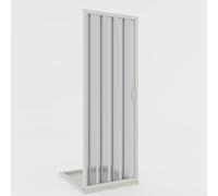 Porta doccia a soffietto in PVC 120 cm H 185 mod. Giglio con apertura laterale