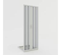 Porta doccia a soffietto in PVC 150 cm H 185 mod. Giglio con apertura centrale