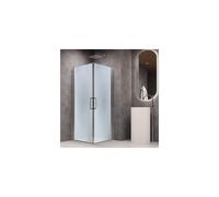 Porta Doccia Battente Briar Cromo Regolabile Cristallo Temperato 6 mm - CONFEZIONE: 1 pz., Misure: 87-90xh195 cm stampato