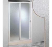 BOX CABINA DOCCIA 100X120CM ANGOLARE DOPPIA ANTA BATTENTE EASYCLEAN SALOON VETRO