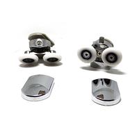 Porta doccia doppia rulli Runners - Set di 8 - superiore e inferiore