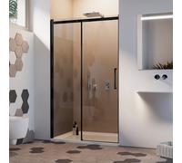 Porta doccia Idralite mod. Prime 130 CM 8 MM Colore Black