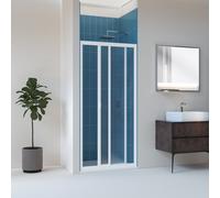 PORTA DOCCIA 100CM PARETE NICCHIA 1 LATO PVC CRILEX ACRILICO ANTA SCORREVOLE