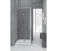 PORTA DOCCIA KUBO PV 95 PIVOTTANTE VETRO TRASPARENTE PROFILO BRILLANTE LUCIDO