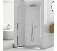 Porta doccia nicchia 130 cm scorrevole trasparente con profilo cromo Tay