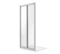 PORTA DOCCIA NICCHIA 90CM SALOON DOPPIA ANTA BATTENTE VETRO TRASPARENTE BAGNO