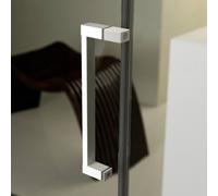PORTA DOCCIA NICCHIA IN PVC 140CM CRISTALLO TRASPARENTE SCORREVOLE BIANCO 1 ANTA