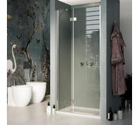 PORTA DOCCIA NICCHIA 90CM SALOON ANTA BATTENTE VETRO CRISTALLO ANTICALCARE BOX