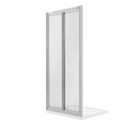 PORTA DOCCIA NICCHIA 70CM SALOON DOPPIA ANTA BATTENTE VETRO STAMPATO C CRISTALLO