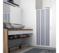 PORTA DOCCIA PVC SOFFIETTO BOX NICCHIA PARETE BIANCO APERTURA LATERALE 140 H185