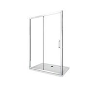 PORTA DOCCIA SCORREVOLE PER NICCHIA CROMO CRISTALLO 6 MM EASYCLEAN REVERSIBILE