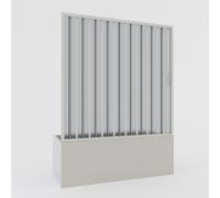 PORTA DOCCIA SOPRAVASCA 160 CM NICCHIA A SOFFIETTO PVC APERTURA LATERALE