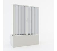 PORTA DOCCIA SOPRAVASCA FISARMONICA NICCHIA A SOFFIETTO PVC APERTURA CENTRALE