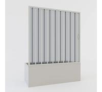 PORTA DOCCIA SOPRAVASCA 170 CM NICCHIA A SOFFIETTO PVC APERTURA LATERALE