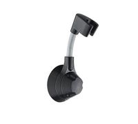 Porta Doccia Supporto for doccia a ventosa Supporto for soffione doccia regolabile Supporto for ugello Supporto for doccia con rotazione multi-angolo senza perforazione(Black)