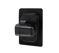 Porta Doccia Supporto for doccia regolabile, tipo a ventosa, staffe for palmare senza punzonatura, supporto for soffione doccia, base fissa for ugello da bagno a parete(Black)