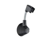 Porta Doccia Supporto for ugello Supporto for palmare Staffa for doccia con rotazione multi-angolo senza punzonatura Supporto for doccia a ventosa Soffione doccia regolabile(BLACK)