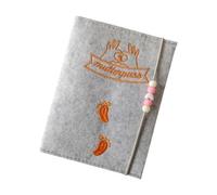 Porta documenti di maternità in feltro per documenti di maternità con scomparti per documenti, certificati tedeschi, ospedalieri e assicurazioni, copertina per documenti di gravidanza