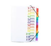 Porta Documenti Rainbow Accordion File Folder