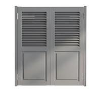 Porta Doppia Caffè Interna, Porte Oscillanti a Listelli in Legno Massello per Corridoio, Cucina, Apertura (90x90cm(35.4x35.4in))