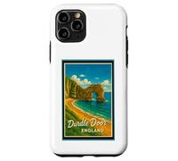 Porta Durdle vintage con grafica Jurassic Coast Dorset England Custodia per iPhone 11 Pro