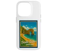 Porta Durdle vintage con grafica Jurassic Coast Dorset England Custodia per iPhone 14 Pro