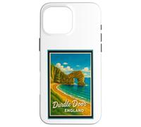 Porta Durdle vintage con grafica Jurassic Coast Dorset England Custodia per iPhone 16 Pro Max