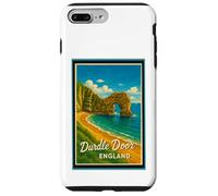 Porta Durdle vintage con grafica Jurassic Coast Dorset England Custodia per iPhone 7 Plus/8 Plus