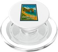 Porta Durdle vintage con grafica Jurassic Coast Dorset England PopSockets PopGrip per MagSafe