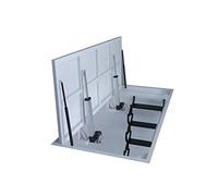 Porta elettrica, seminterrato, cantina, porta nascosta, telecomando intelligente, telecomando, portello a soffitto personalizzato (1000 x 1000 mm, manuale)