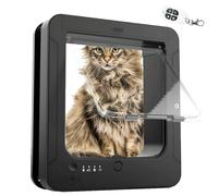 Porta elettronica intelligente automatica per gatti con tecnologia microchip RFID, chiusura a 4 vie, design resistente alle intemperie per un accesso sicuro agli animali domestici