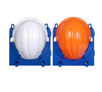 Porta elmetto Protettivo per Posizionamento Casco di Sicurezza, Gancio per elmetto Montato a Parete, Supporto Fisso per elmetto Protettivo da Operaio Edile, Organizer Multifunzionale per Cappelli