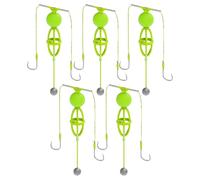 Porta esche di carpa, piattaforme di pesce gatto - 5 ganci da pesca a trappola con esche di primavera, accessori per pesci