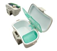 Porta Esche - Scatola Per Esche Isolata In ABS 17x12x9 Cm | Earth Worm Organizer Portatile Da Viaggio In Vita | Stoccaggio Termico Traspirante A Doppio Strato Per Eschee Vive Per Barca, Kayak