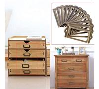 Porta-etichette in bronzo anticato, set da 30 per l'identificazione dei cassetti negli armadietti