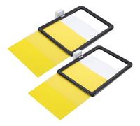 Porta Etichette Telaio Nero 2 Pezzi Magnetico A6, per Scaffali ABS | Magazzino e Cassette, Classificazione Materiali, Riposizionabile, Facile da Pulire, Cornice Nera