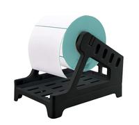 Porta etichette termiche - Supporto per etichette pieghevole a ventaglio | Porta rotolo adesivo | Accessorio per stampante per etichette desktop, organizer portatile per rotoli termici, stazione di