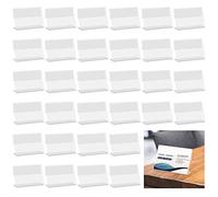 Porta etichette trasparente, 40 pezzi porta etichette in plastica vengono utilizzati per visualizzare i prezzi, porta etichette in plastica per scaffali, panetterie, negozi di alimentari (6 * 4 cm)