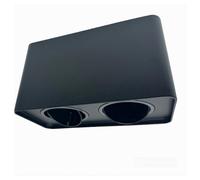 PORTA FARETTO DOPPIO ORIENTABILE DA SOFFITTO NERO PER FARETTO GU10 GU5.3 P34-N2