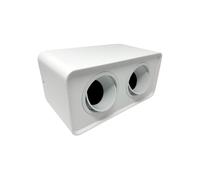 Porta faretto doppio supporto orientabile montaggio da soffitto bianco p342b [EEK: A++]