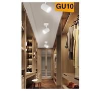 PORTA FARETTO PROIETTORE ORIENTABILE DA SOFFITTO PARETE A CILINDRO GU10 P28-GU10