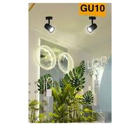 PORTA FARETTO PROIETTORE ORIENTABILE DA SOFFITTO PARETE A CILINDRO GU10 P28-GU10