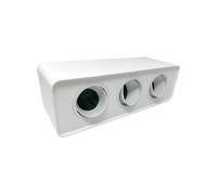 PORTA FARETTO TRIPLO SUPPORTO ORIENTABILE MONTAGGIO DA SOFFITTO BIANCO P343B